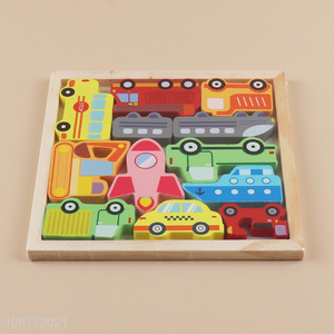Best selling traffic series wooden <em>puzzle</em> toys