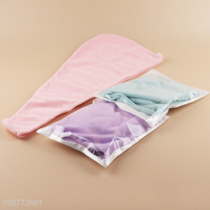 Good quality pink hair <em>towel</em> dry hair hat