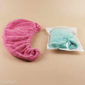 Top sale girls hair <em>towel</em> dry hair hat