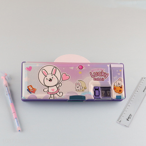 Hot selling cartoon plastic <em>pencil</em> case <em>pencil</em> <em>box</em>