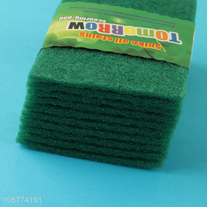 Good quality 10 peices scouring pads for kitchen