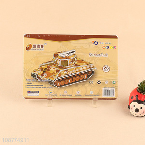 Hot selling 26 pieces sherman tank <em>puzzle</em> for boys