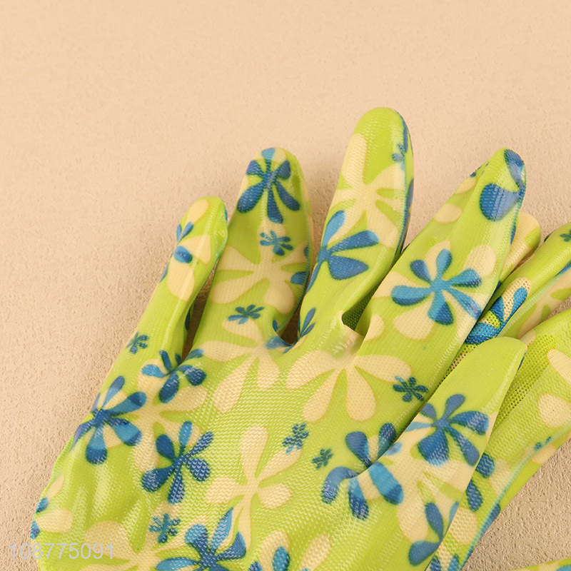 New product floral print garden gloves work gloves