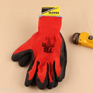 Good quality multi-purpose latex coated work gloves