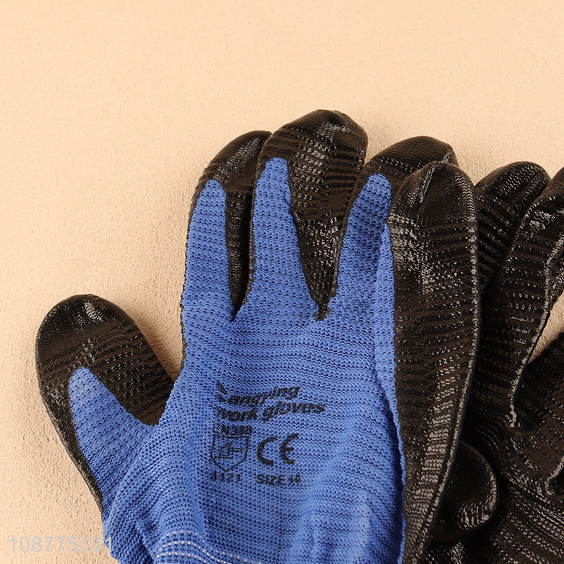 Custom logo nitrile safety gloves work gloves