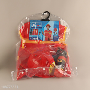 Factory supply <em>Halloween</em> fireman cosplay costume set