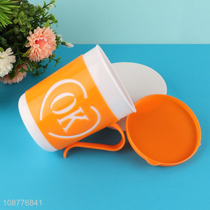 New product reusable plastic water cup with lid