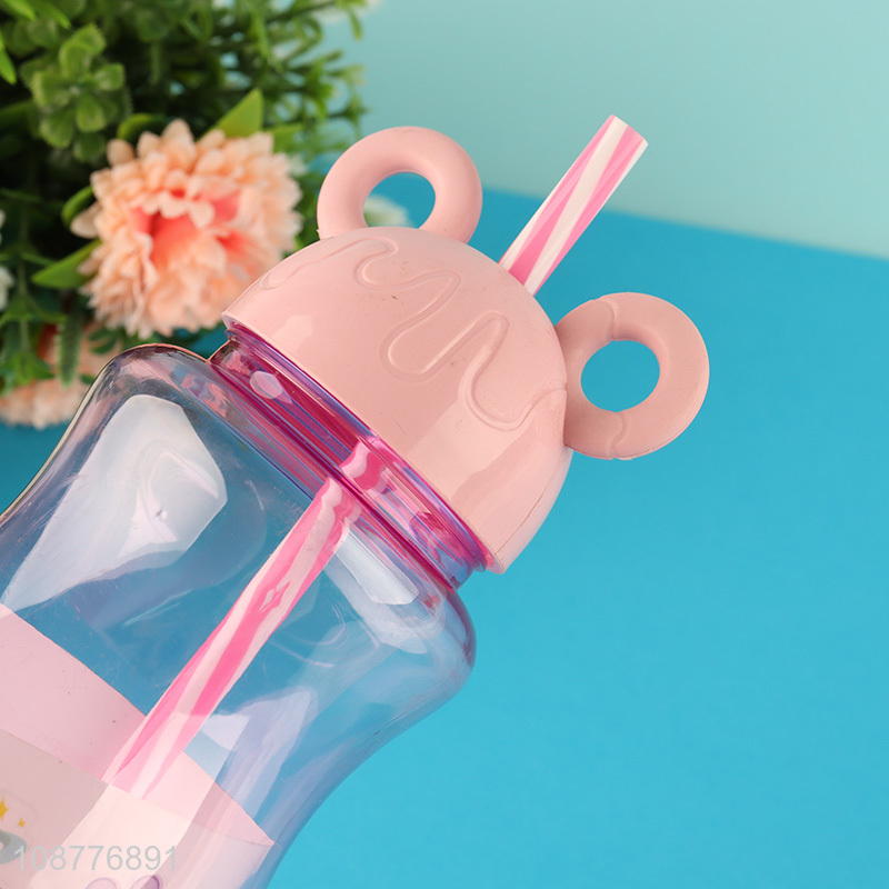 China imports cartoon plastic water cup with straw