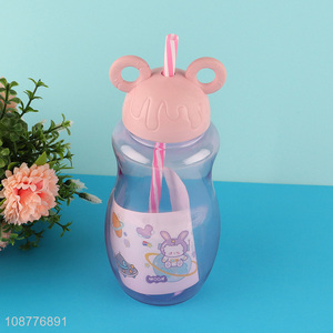 China imports cartoon plastic water cup with straw