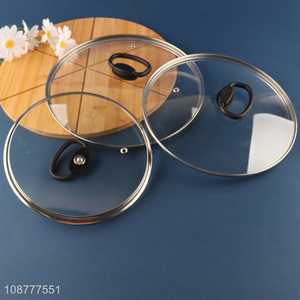 Good quality unbreakable glass pot lid for cookware