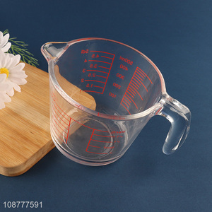 Factory supply 500ml <em>glass</em> measuring <em>cup</em> for kitchen