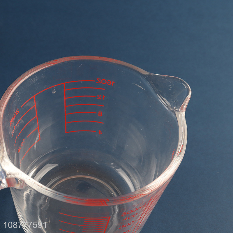 Factory supply 500ml glass measuring cup for kitchen