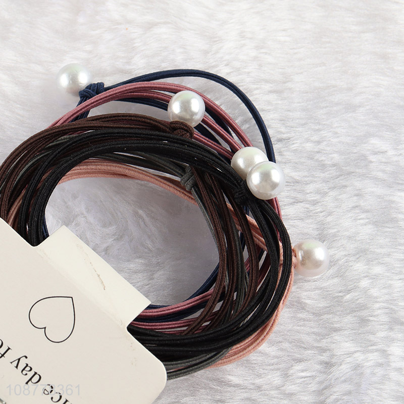 New arrival 6pcs elastic hair ties hair bands