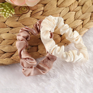 Hot sale 2pcs elastic hair scrunchies hair ties