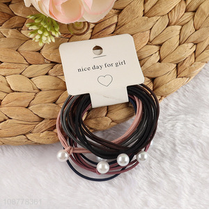 New arrival 6pcs elastic hair ties hair bands