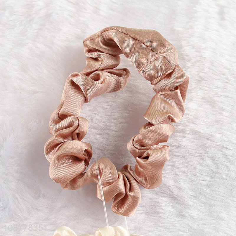 Hot sale 2pcs elastic hair scrunchies hair ties