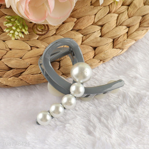China imports elelgant pearl hair claw clips