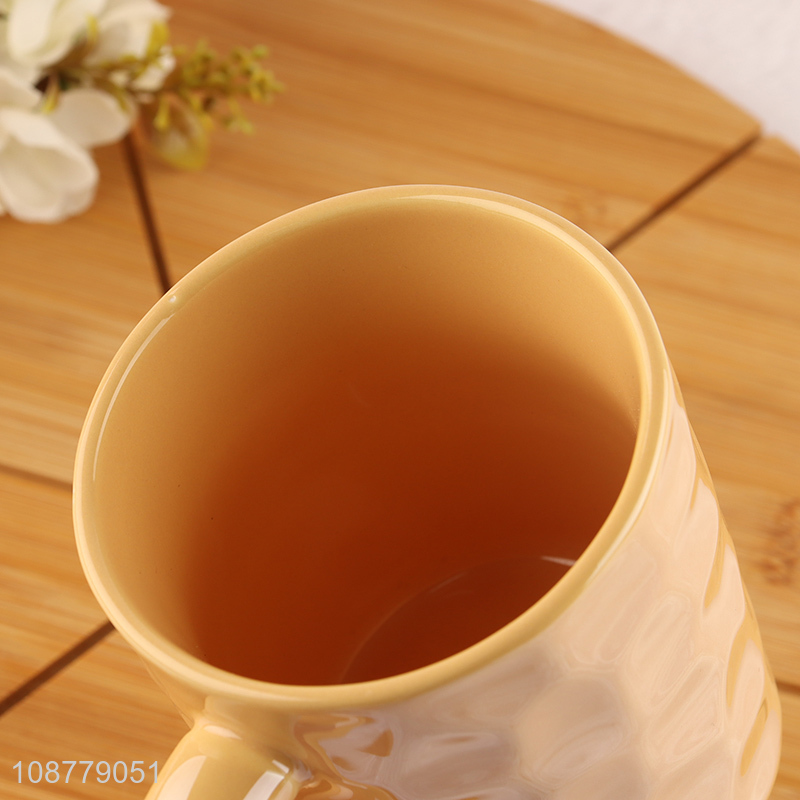 High quality glossy ceramic coffee mug water cup