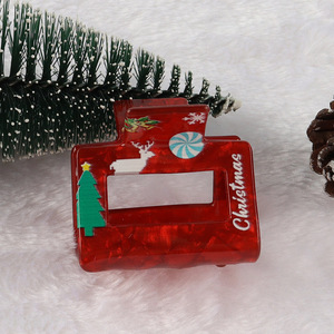 Factory supply Christmas <em>hair</em> claw <em>clips</em> for women