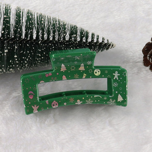 New product Christmas <em>hair</em> claw <em>clips</em> for women