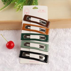 Hot selling alloy snap hair clips hair barrettes