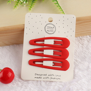 Good quality alloy snap hair clips hair barrettes