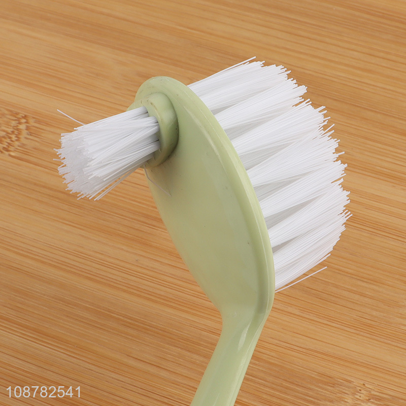 Wholesale long handle double sided toilet cleaning brush