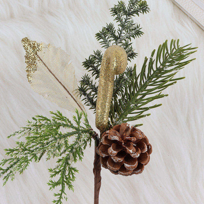 Good quality artificial Christmas pine picks with pinecones