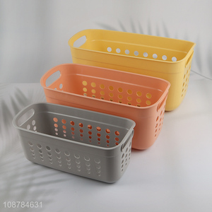 Good price multi-function hollow plastic <em>storage</em> <em>basket</em>