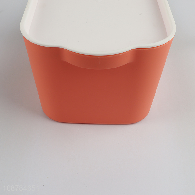 New arrival multi-function plastic storage basket with lid