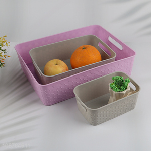 Wholesale multi-purpose plastic storage bins for home office