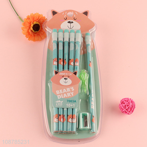 Top quality students stationery HB pencils set