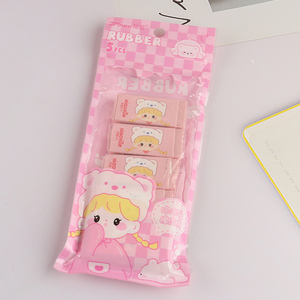 Latest products 5pcs cartoon rubber <em>eraser</em> set