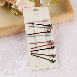 Good sale heart alloy <em>hairpin</em> hair accessories