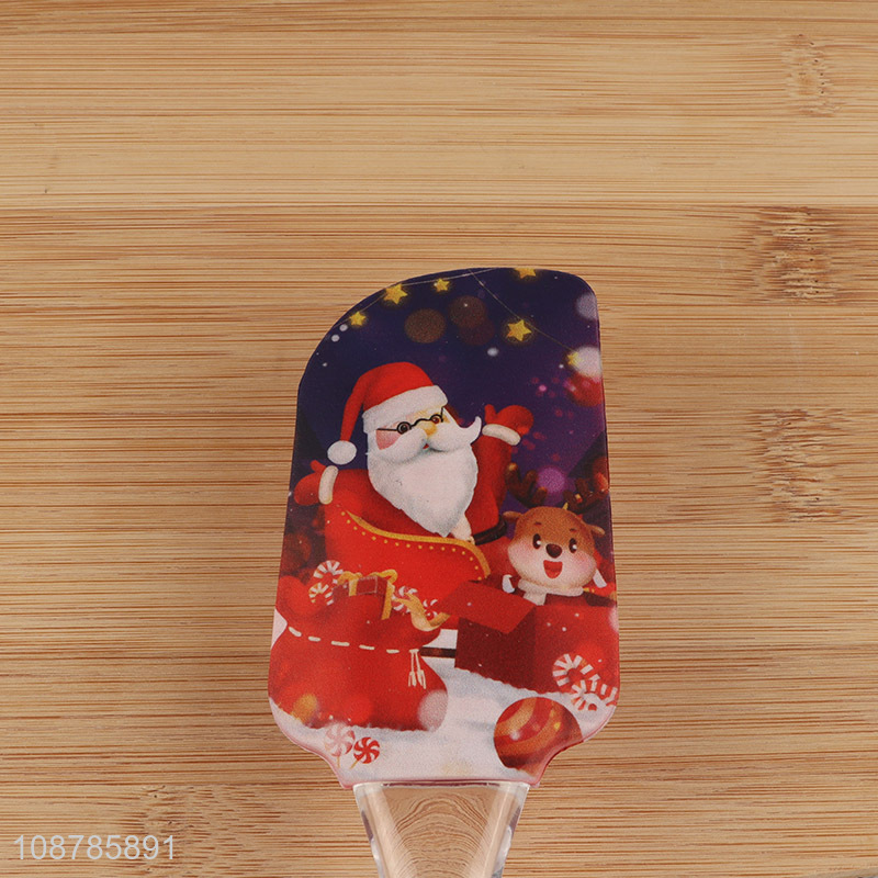 Hot selling Christmas silicone spatula for baking