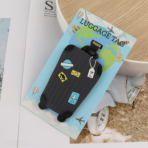 New product pvc travel luggage tag for suitcase