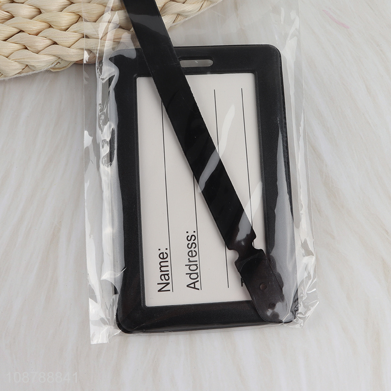 New product pvc suitcase label luggage tag for travel