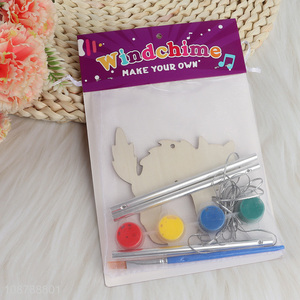 Hot Selling 3D Cutting <em>Wooden</em> Wolf <em>Craft</em> Painting Kit For Kids