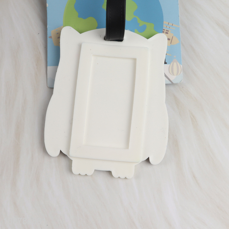 Factory price pvc suitcase label luggage tag for travel