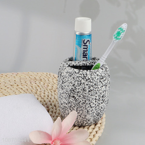 Hot sale ceramic <em>toothbrush</em> <em>holder</em> organizer for bathroom