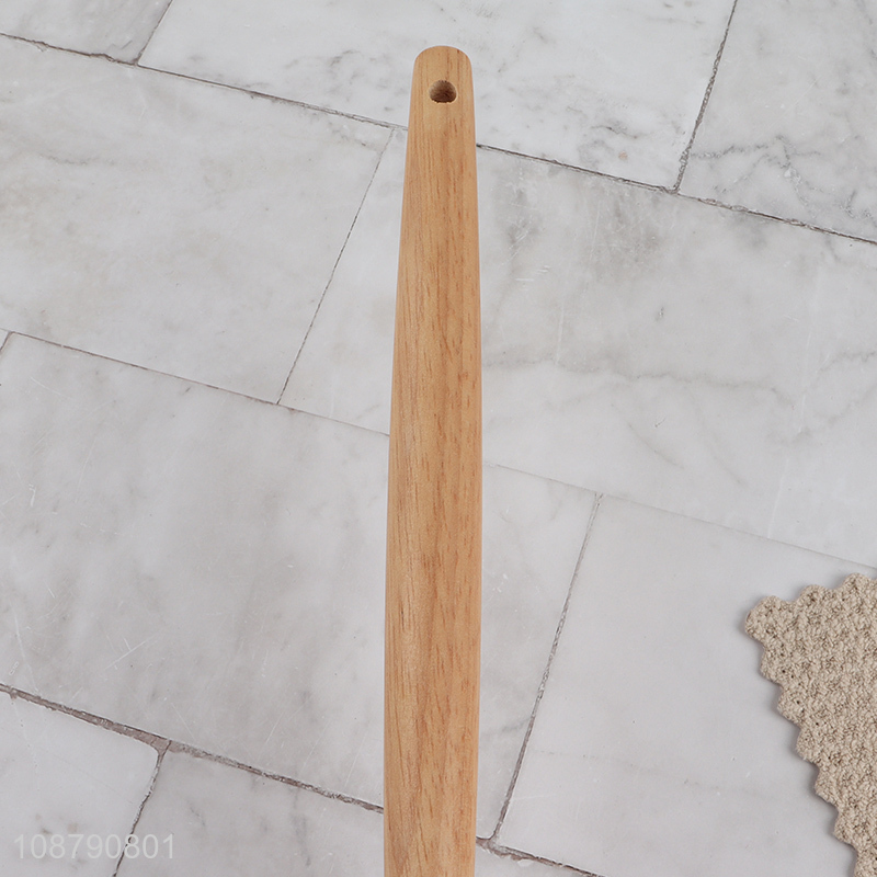 Wholesale wooden handle silicone pasta server spaghetti spoon