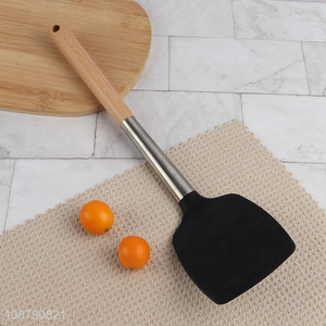 Custom lgo heat resistant silicone spatula for cooking