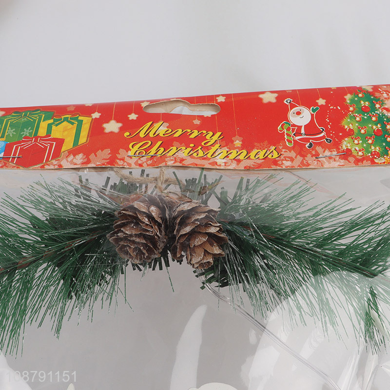 Wholesale metal Christmas wreath for front decoration