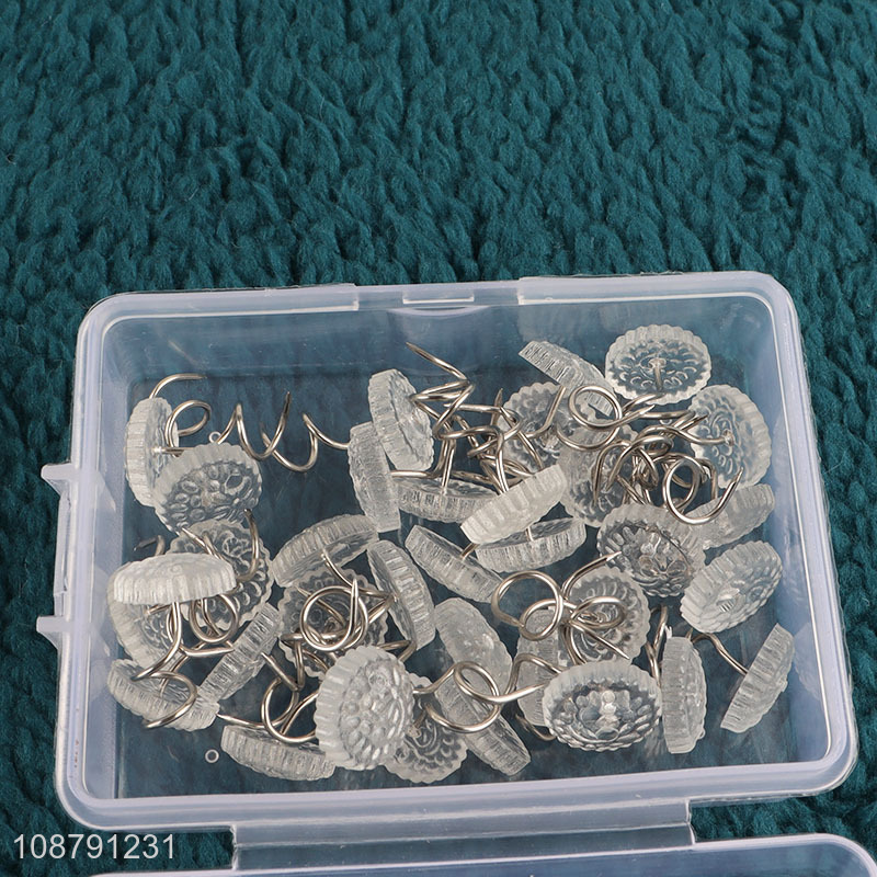 Good quality clear head twist pins upholstery tacks