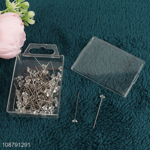 Good quality clear diamond pins corsages pins for flower