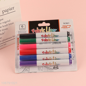 Hot items 6pcs non-toxic highlighter pen set