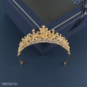 Good quality princess crystal crown for hair accessories