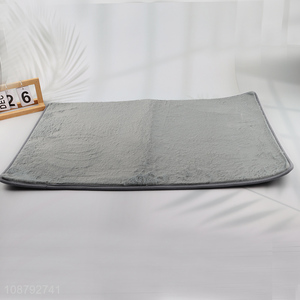 China imports non-slip absorbent faux rabbit hair bath mat
