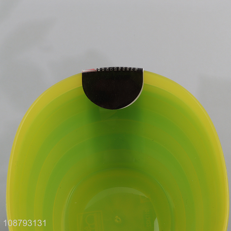 New product 3pcs plastic bowls colorful reusable bowls