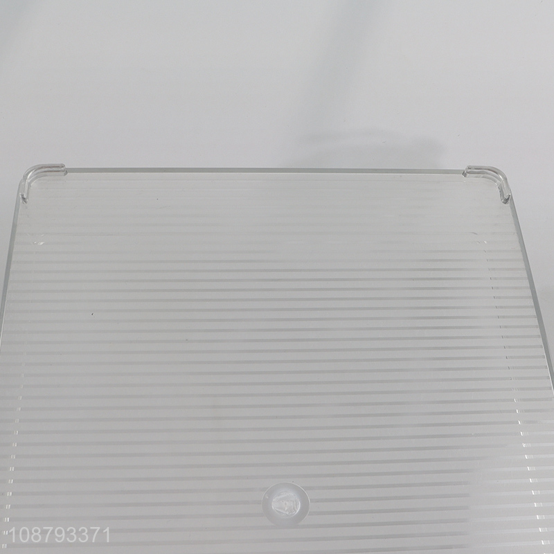 Wholesale clear plastic refrigerator organizer bin with handle